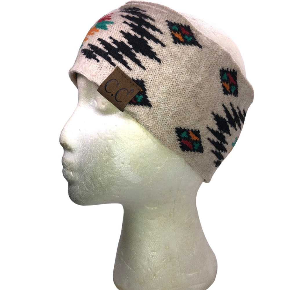 Southwestern Aztec Print Winter Ear Warmers Knit Headbands HeadWr - Picture 8 of 11